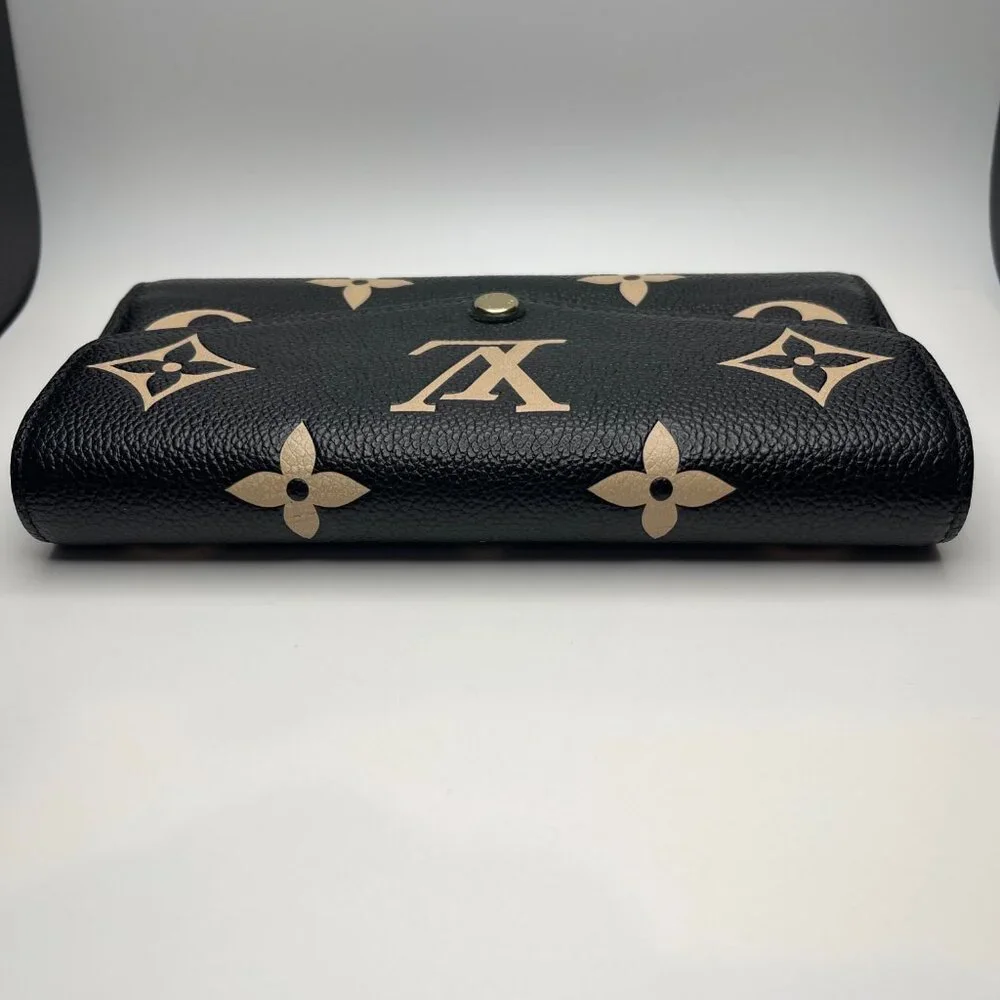 LOUIS VUITTON RFID Bicolor Monogram Empreinte Leather Sarah Wallet - Preowned - Picture 3 of 16